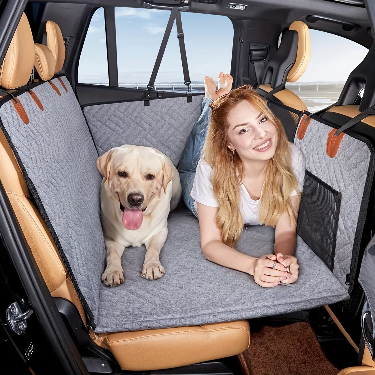 Seat Car Cover for Pets ( Waterproof, Scratch Proof and Nonslip )