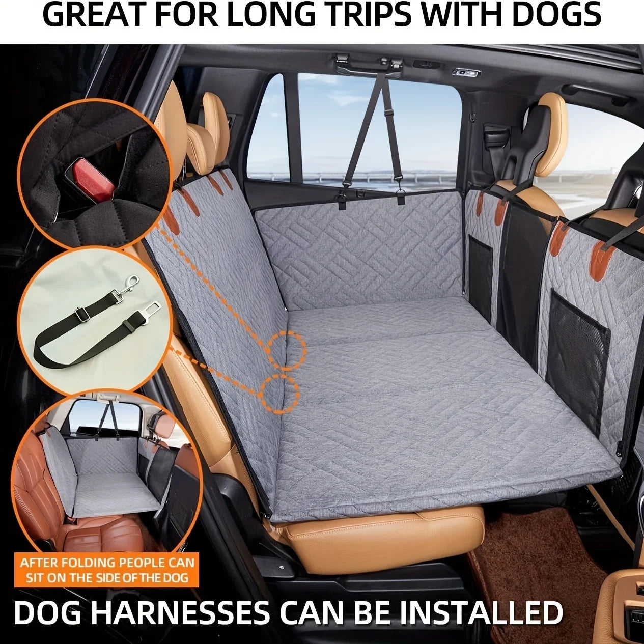 Seat Car Cover for Pets ( Waterproof, Scratch Proof and Nonslip )