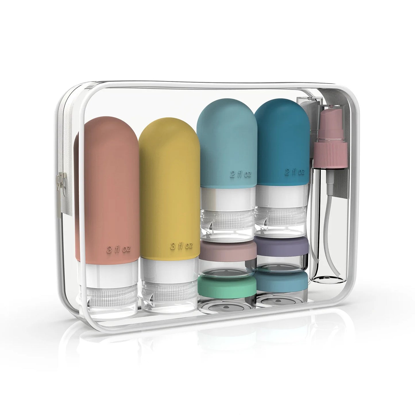16 Pcs Leak Proof Travel Silicone Bottle Set