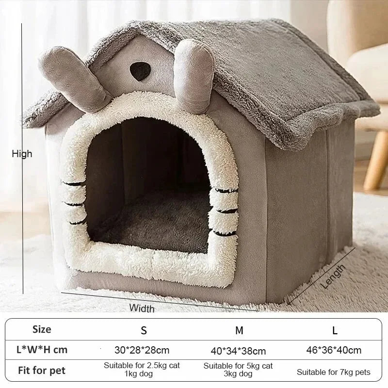 Indoor Warm Pet House ( Removable and Washable Cushion )