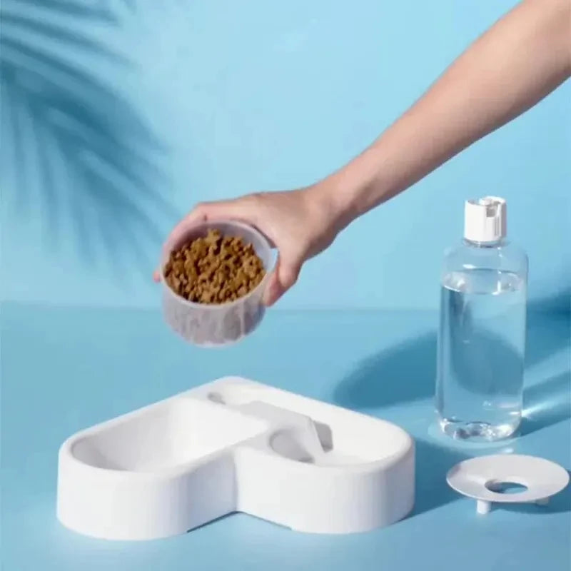 Automatic Multi-Functional Drinking and Feeding Pet Bowl