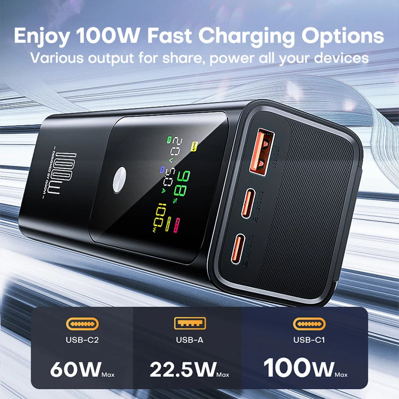 100W Power Bank 20000Mah Portable for Laptop