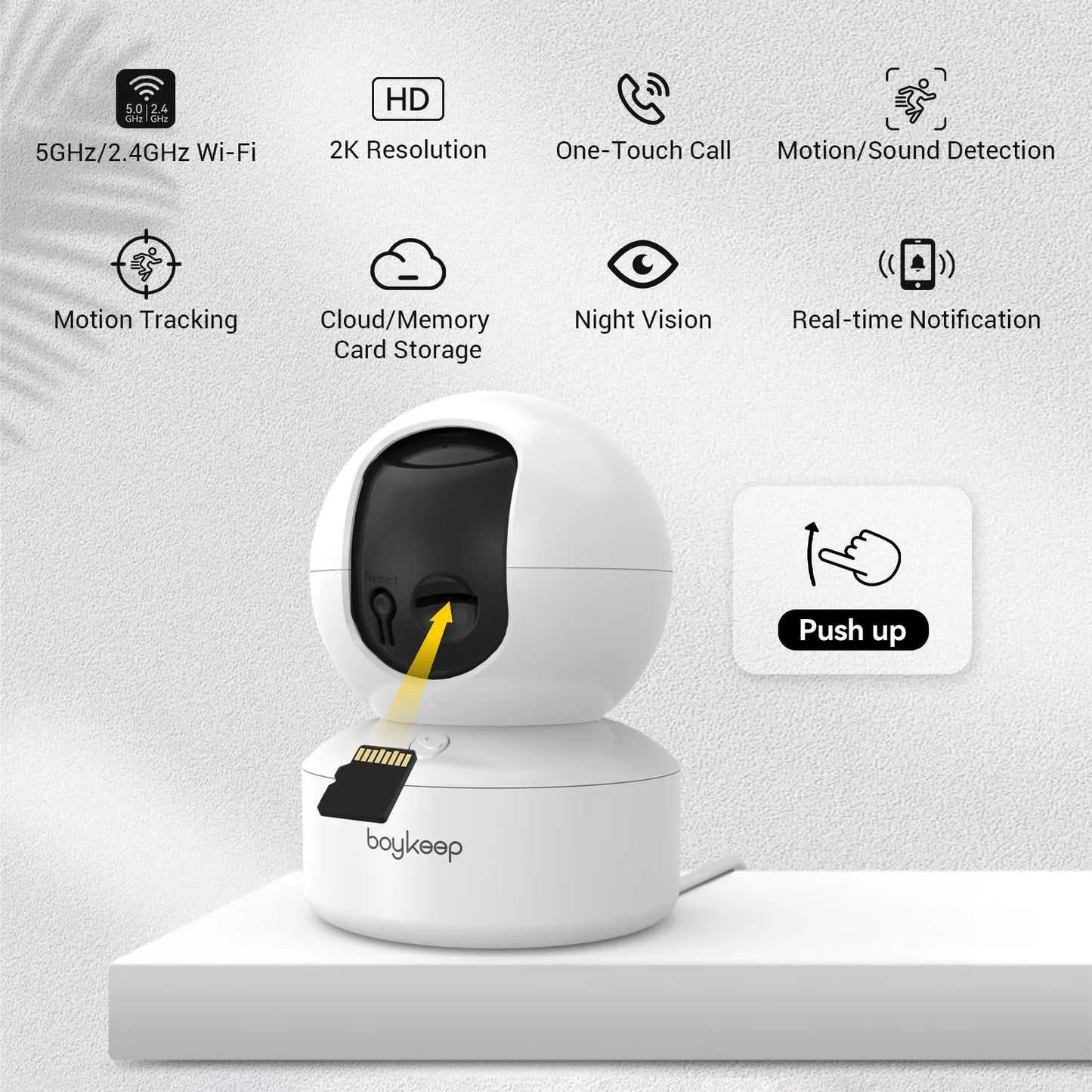 Pet Camera with Phone App ( 360° Pan & Tilt, 2-Way Audio, Night Vision)
