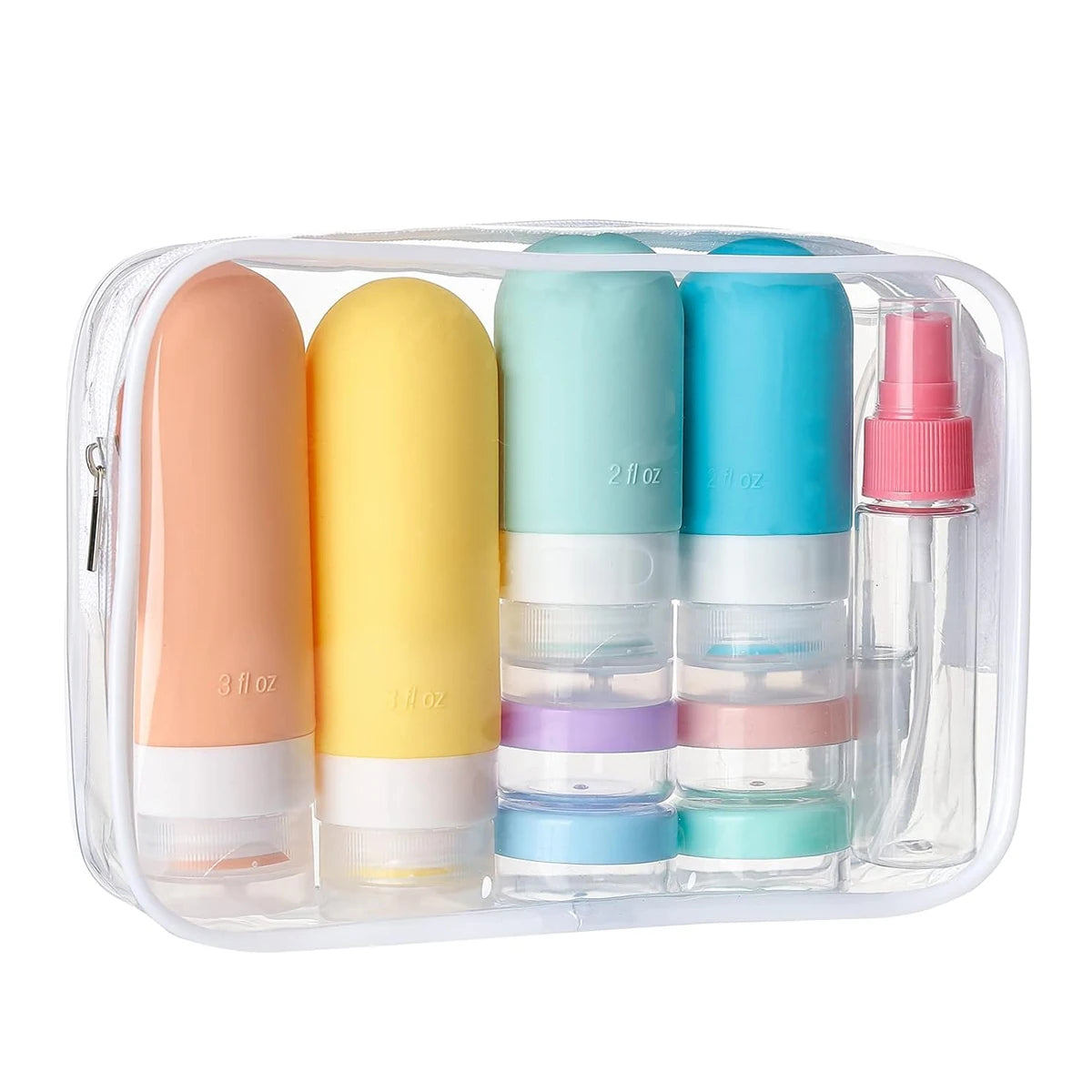16 Pcs Leak Proof Travel Silicone Bottle Set