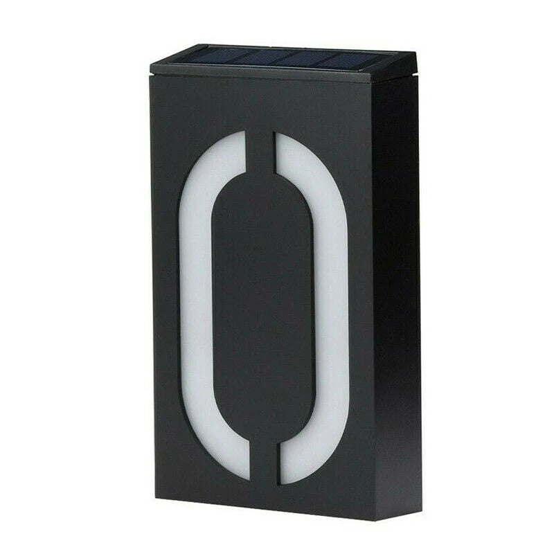 House Number Solar Powered Doorplate 