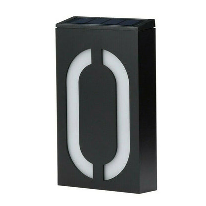 House Number Solar Powered Doorplate 