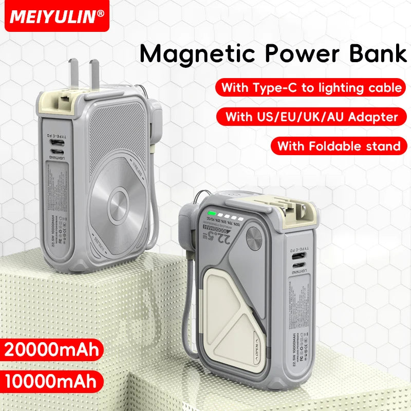 6 in 1 Magnetic Wireless Power Bank