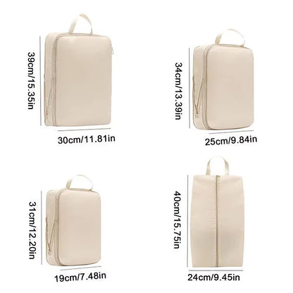 4Pcs/Set Compression Travel Pouch (Luggage Organizer)