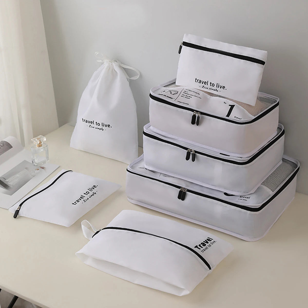 4Pcs/Set Compression Travel Pouch (Luggage Organizer)