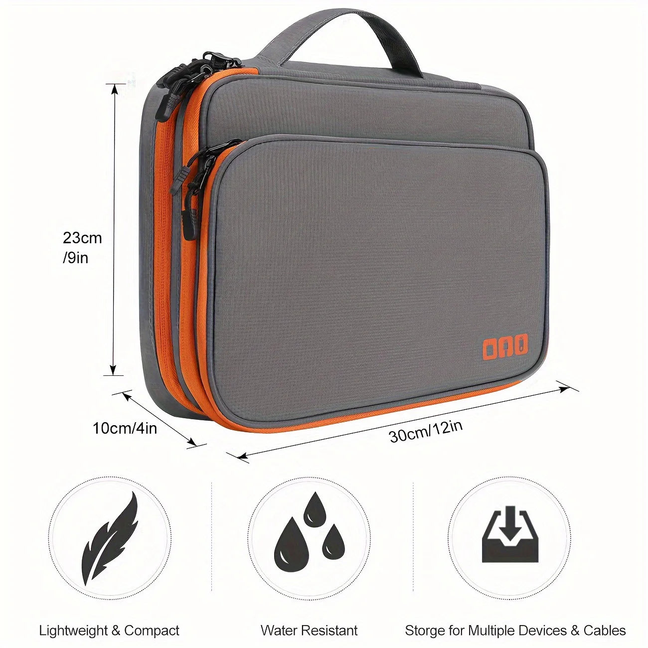 Multi Layer Electronic Accessories Organizer Bag