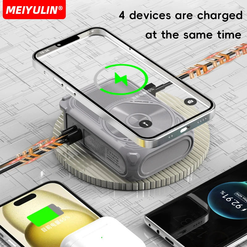 6 in 1 Magnetic Wireless Power Bank