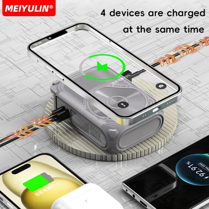 6 in 1 Magnetic Wireless Power Bank
