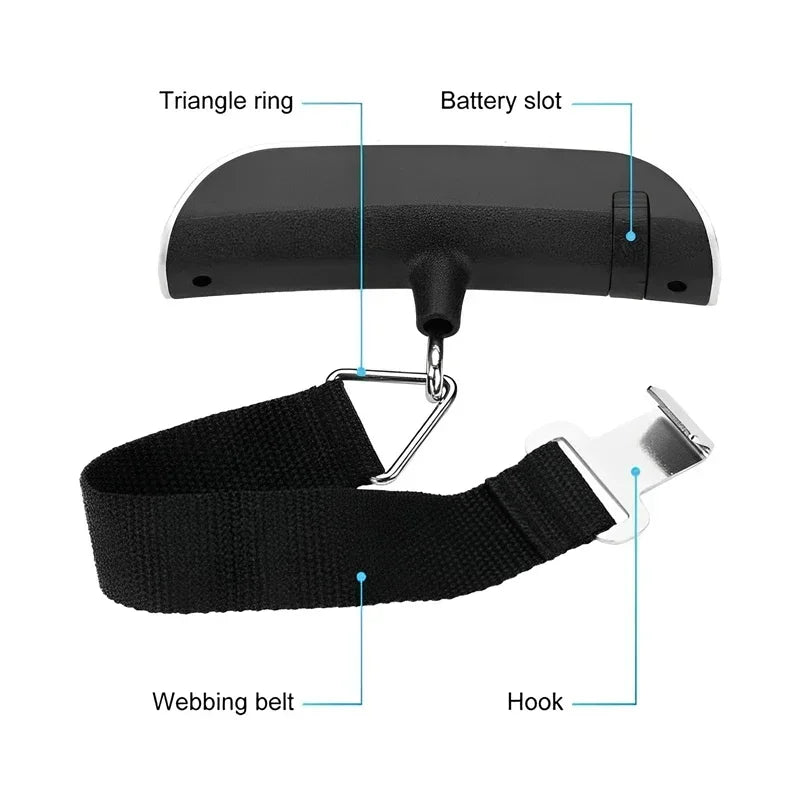 50Kg/110Lb Portable Digital Luggage Weight Scale 