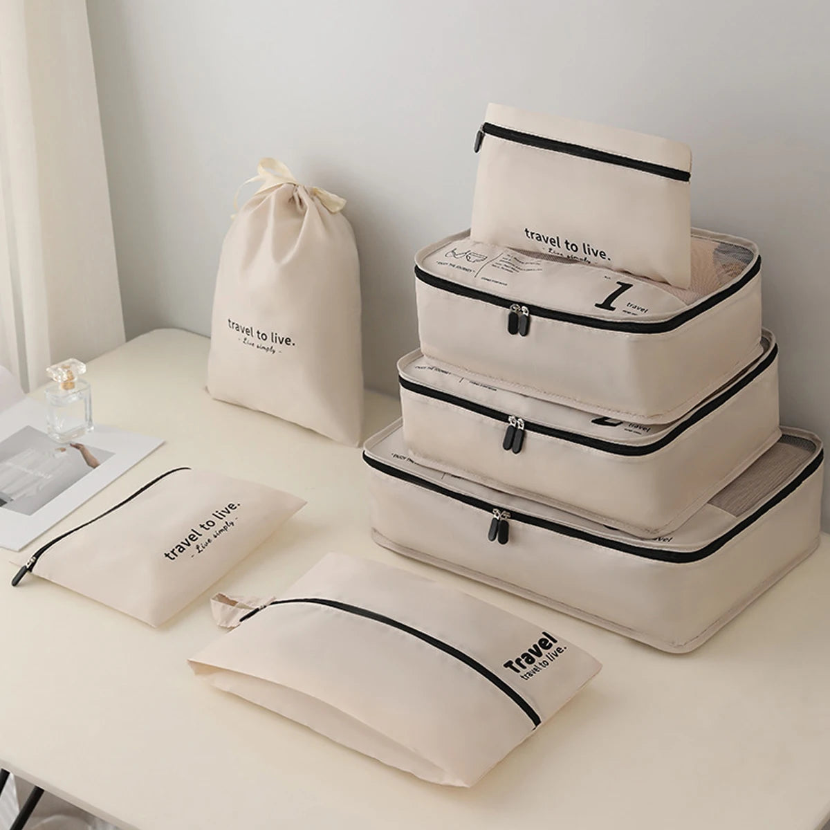 4Pcs/Set Compression Travel Pouch (Luggage Organizer)