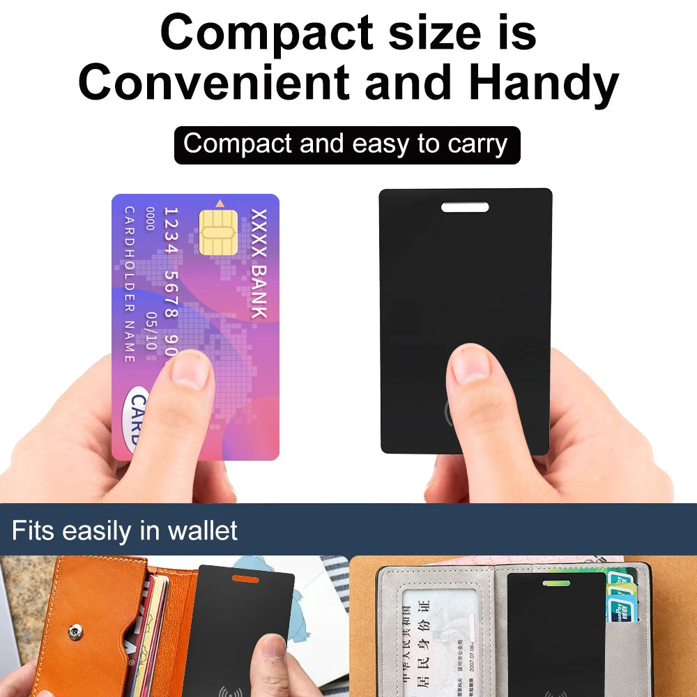Wallet  Ultra-Thin Tracking Card (GPS Smart-Tag with Wireless Charging)