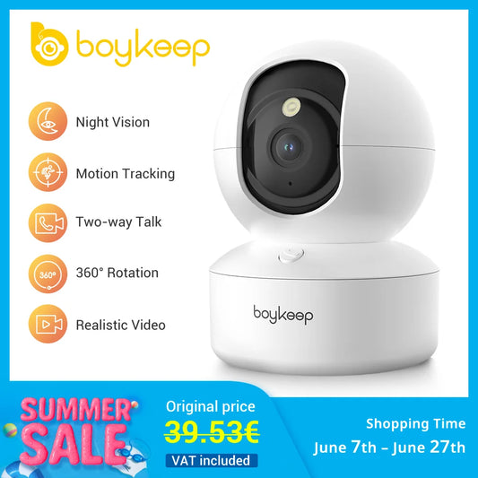 Pet Camera with Phone App ( 360° Pan & Tilt, 2-Way Audio, Night Vision)