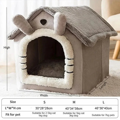 Indoor Warm Pet House ( Removable and Washable Cushion )