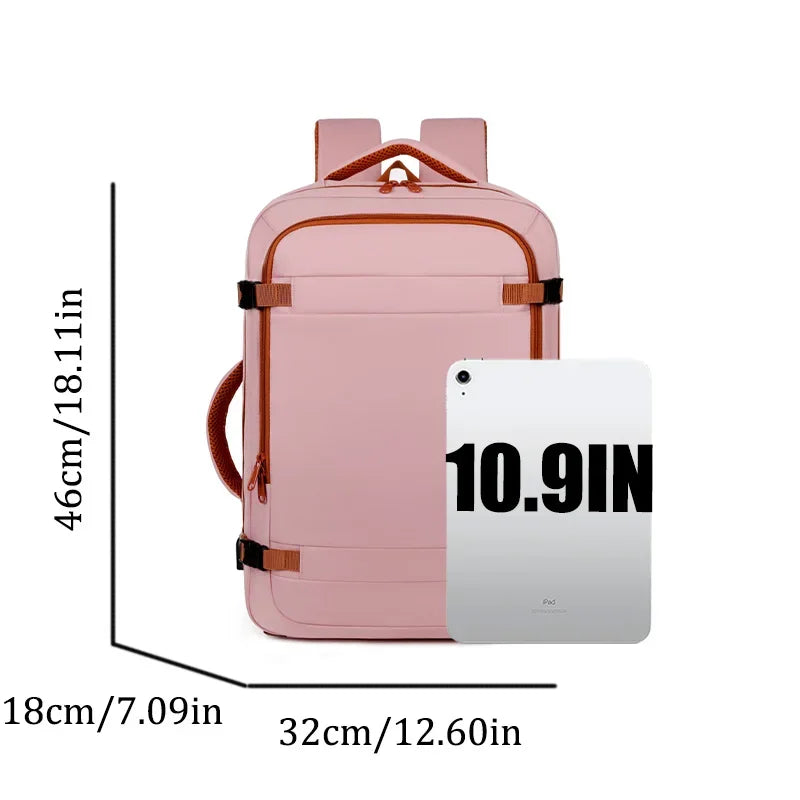 Smart Travel Backpack with Luggage Strap