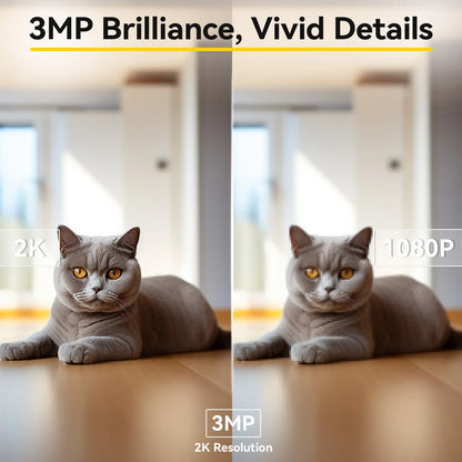 Pet Camera with Phone App ( 360° Pan & Tilt, 2-Way Audio, Night Vision)