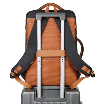 Smart Travel Backpack with Luggage Strap