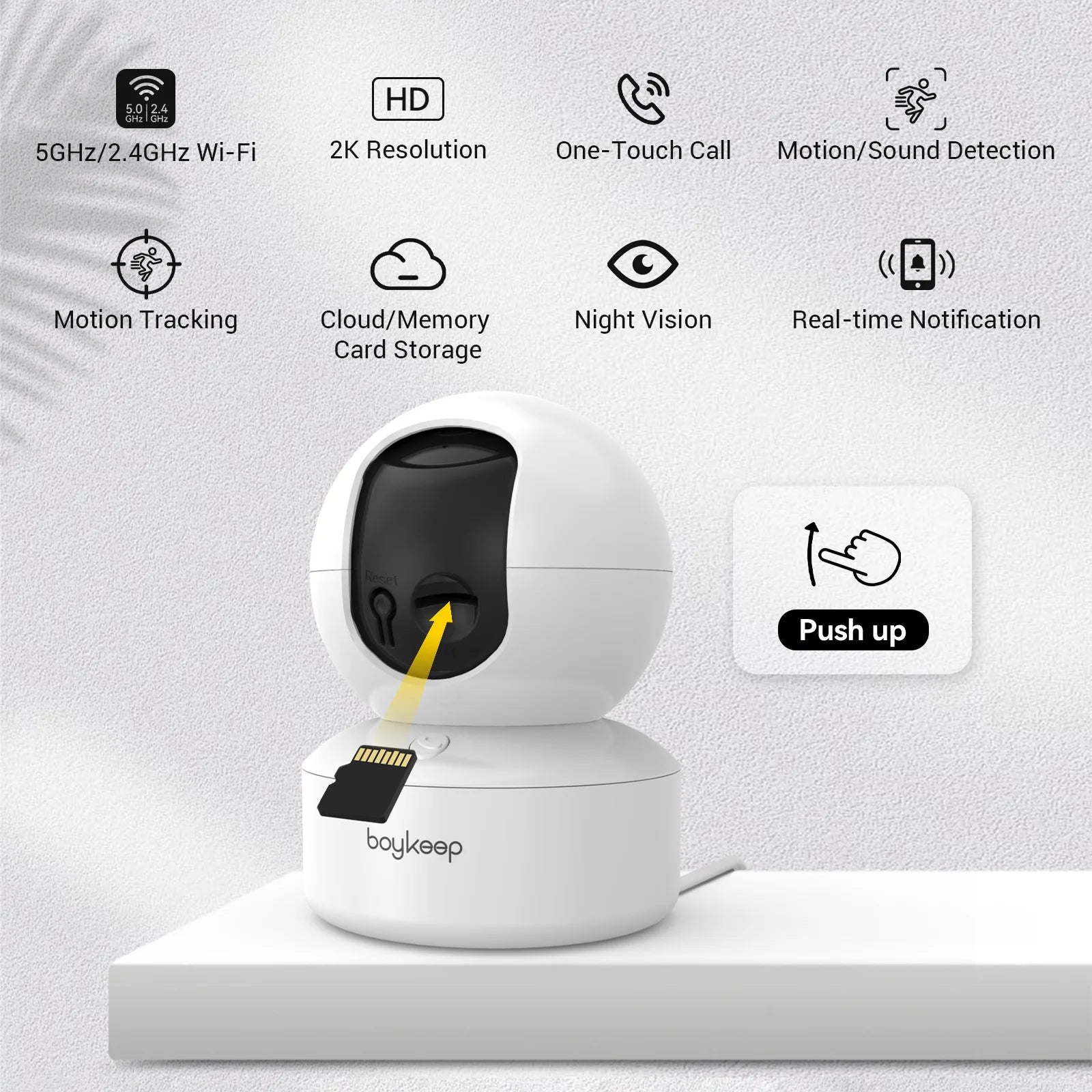 Pet Camera with Phone App ( 360° Pan & Tilt, 2-Way Audio, Night Vision)