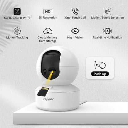 Pet Camera with Phone App ( 360° Pan & Tilt, 2-Way Audio, Night Vision)