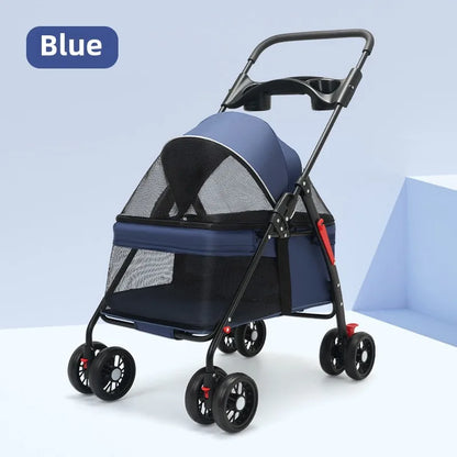 Pet Stroller  ( Light and Foldable - Suitable  For Outdoor Travel )