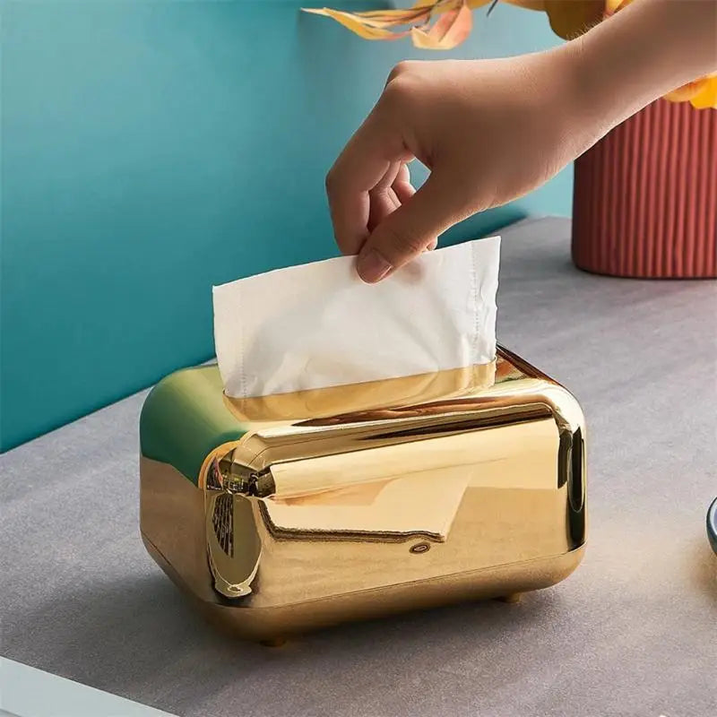 Luxury Golden Tissue Holder 