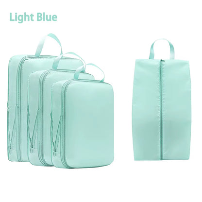 4Pcs/Set Compression Travel Pouch (Luggage Organizer)