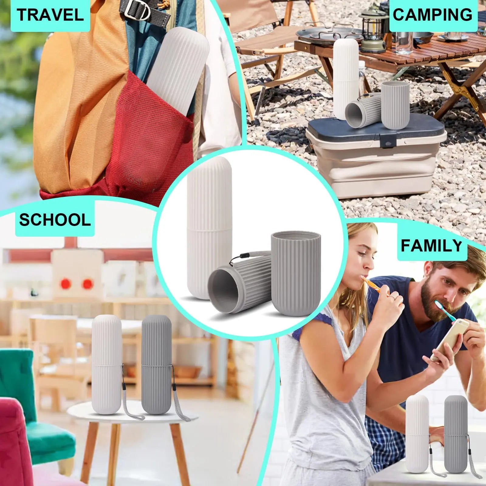 Toothbrush Travel Cup Storage