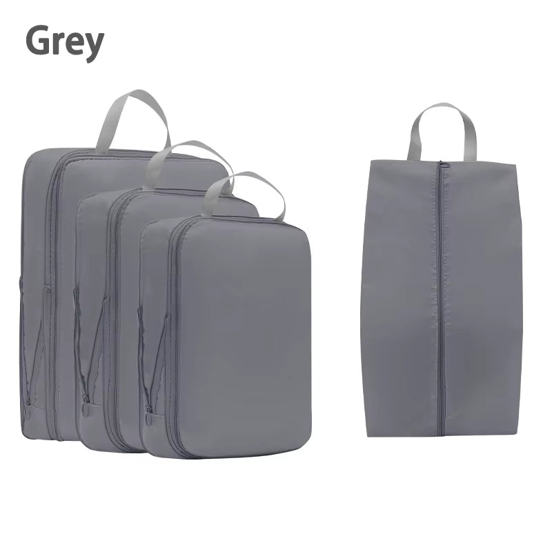4Pcs/Set Compression Travel Pouch (Luggage Organizer)