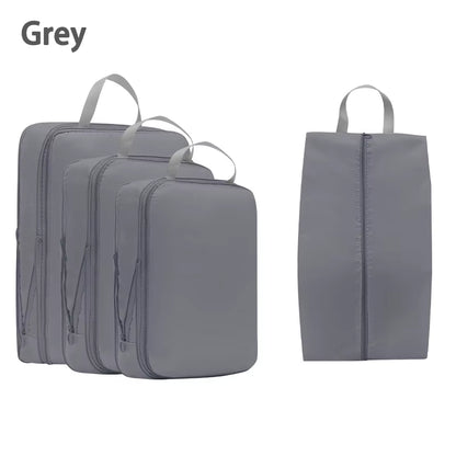 4Pcs/Set Compression Travel Pouch (Luggage Organizer)