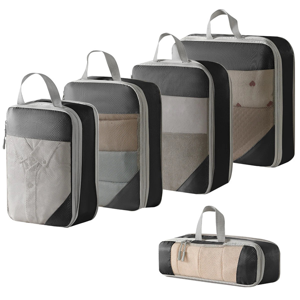4Pcs/Set Compression Travel Pouch (Luggage Organizer)