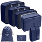 7/8/9/10 Pcs Set Suitcase Packing Cubes Travel Organizer Storage Bags