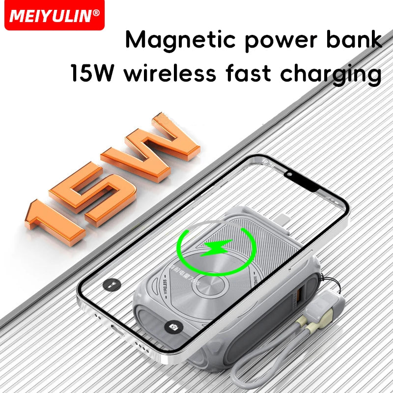 6 in 1 Magnetic Wireless Power Bank