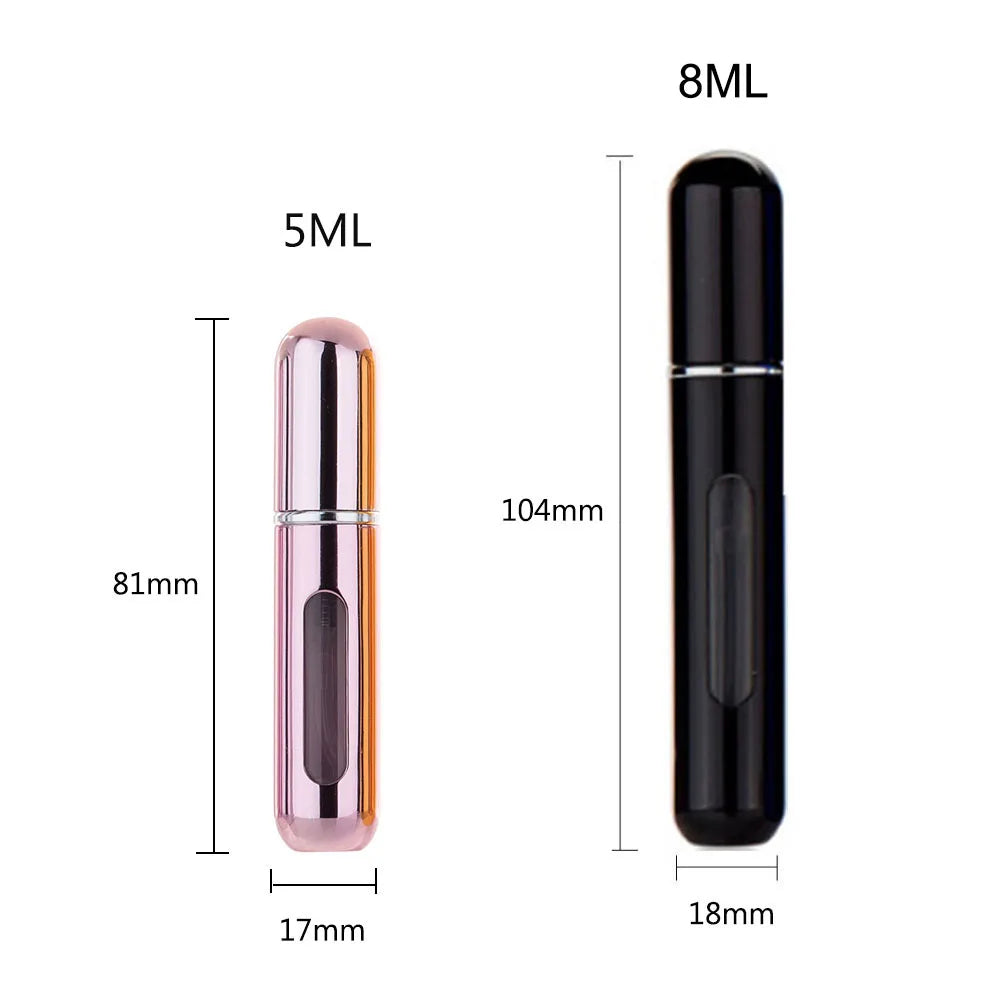 5/8ML Mini Refillable Perfume Bottle with Spray Pump